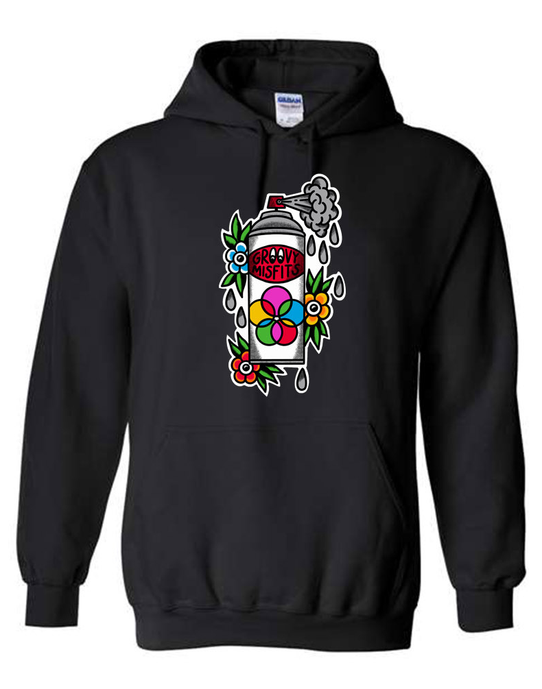 GROOVY MISFITS "Rattle Can" HOODIE
