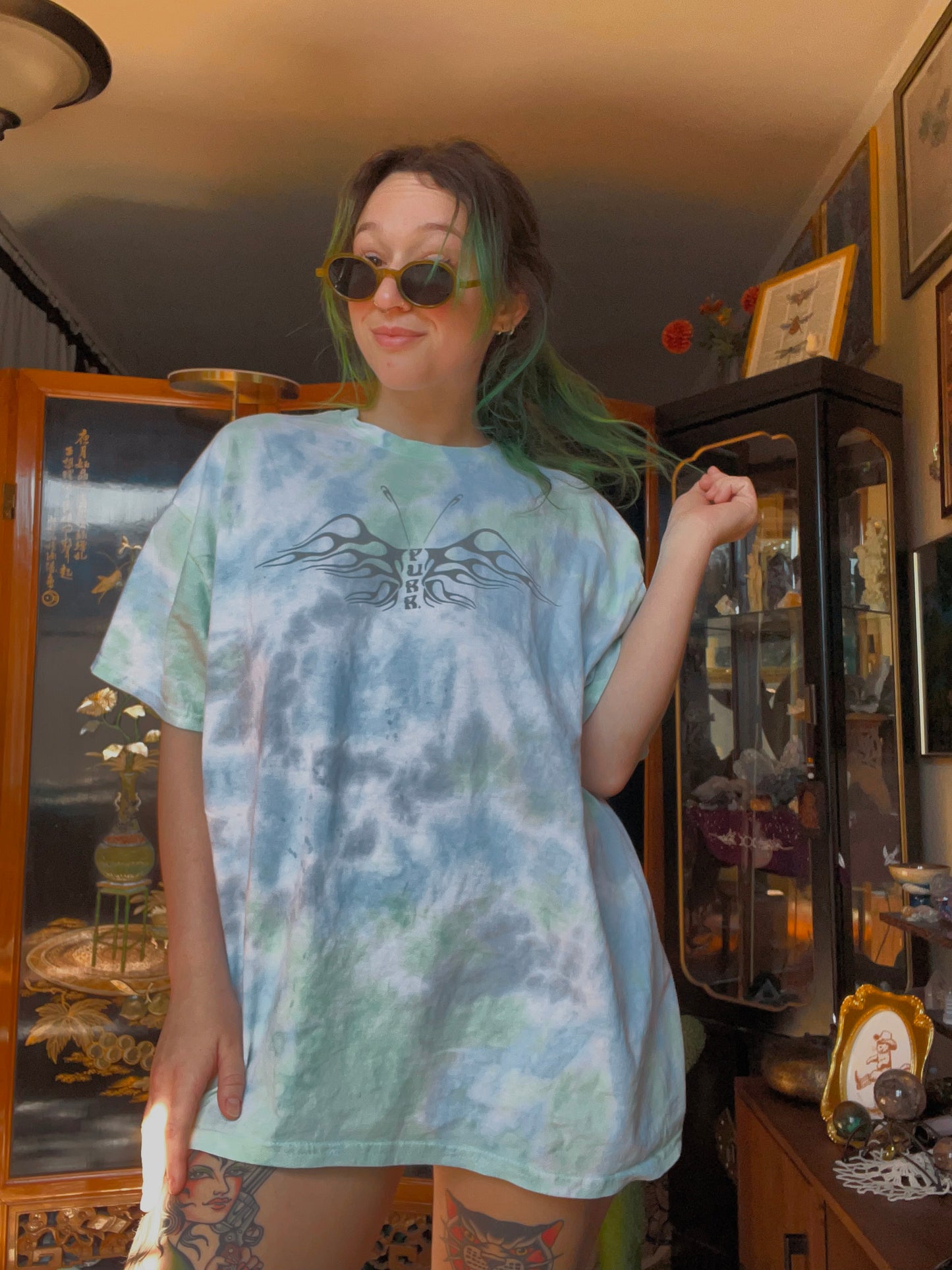 PURR TIE DYE T-SHIRT