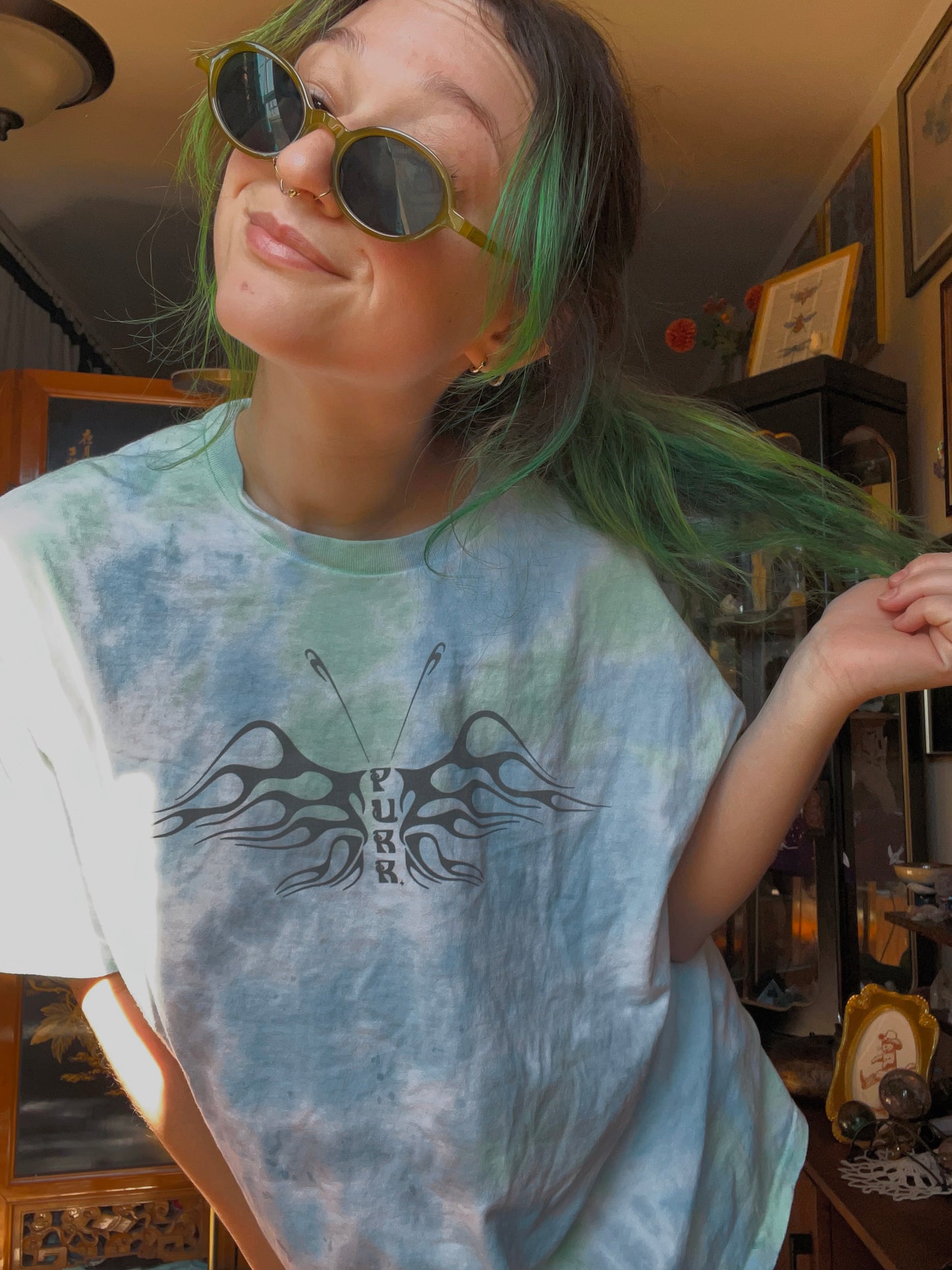 PURR TIE DYE T-SHIRT