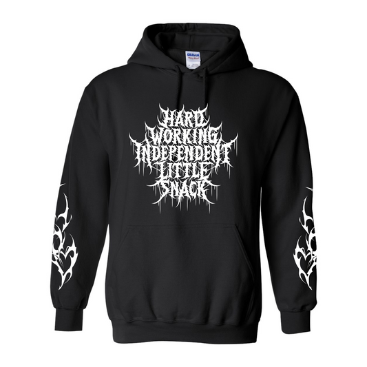 HARD-WORKING INDEPENDENT LITTLE SNACK HARDCORE HOODIE