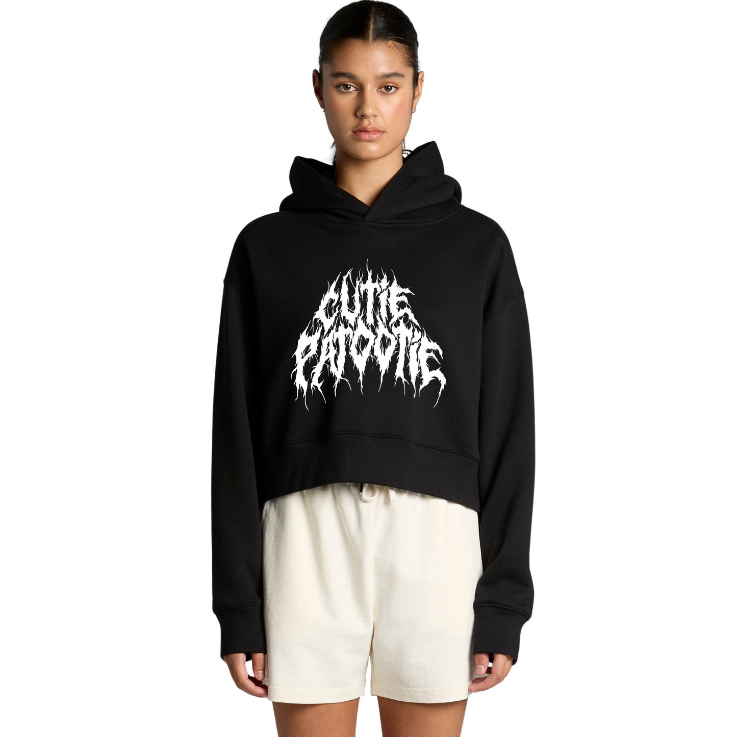 CUTIE PATOOTIE CROPPED HOODIE