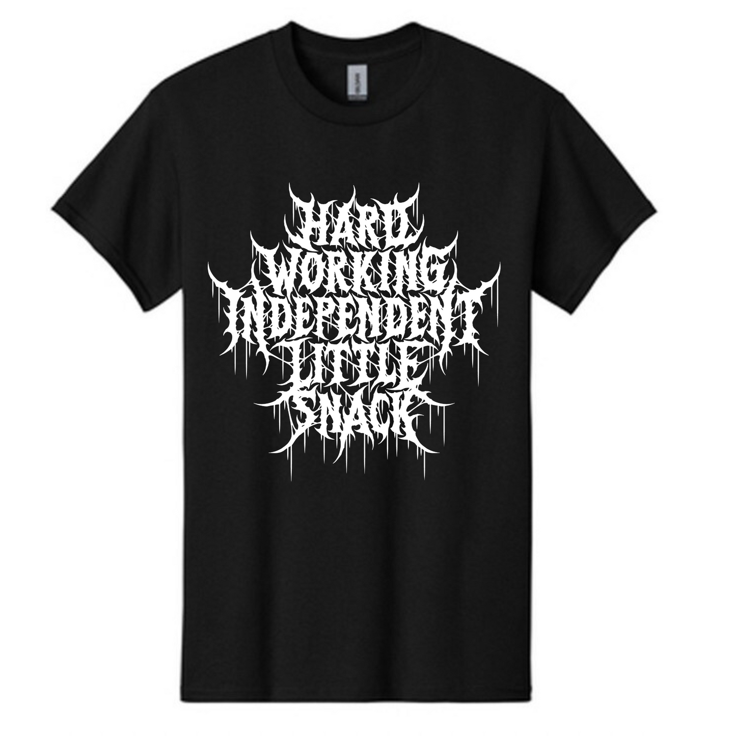 HARD-WORKING INDEPENDENT LITTLE SNACK HARDCORE T-SHIRT