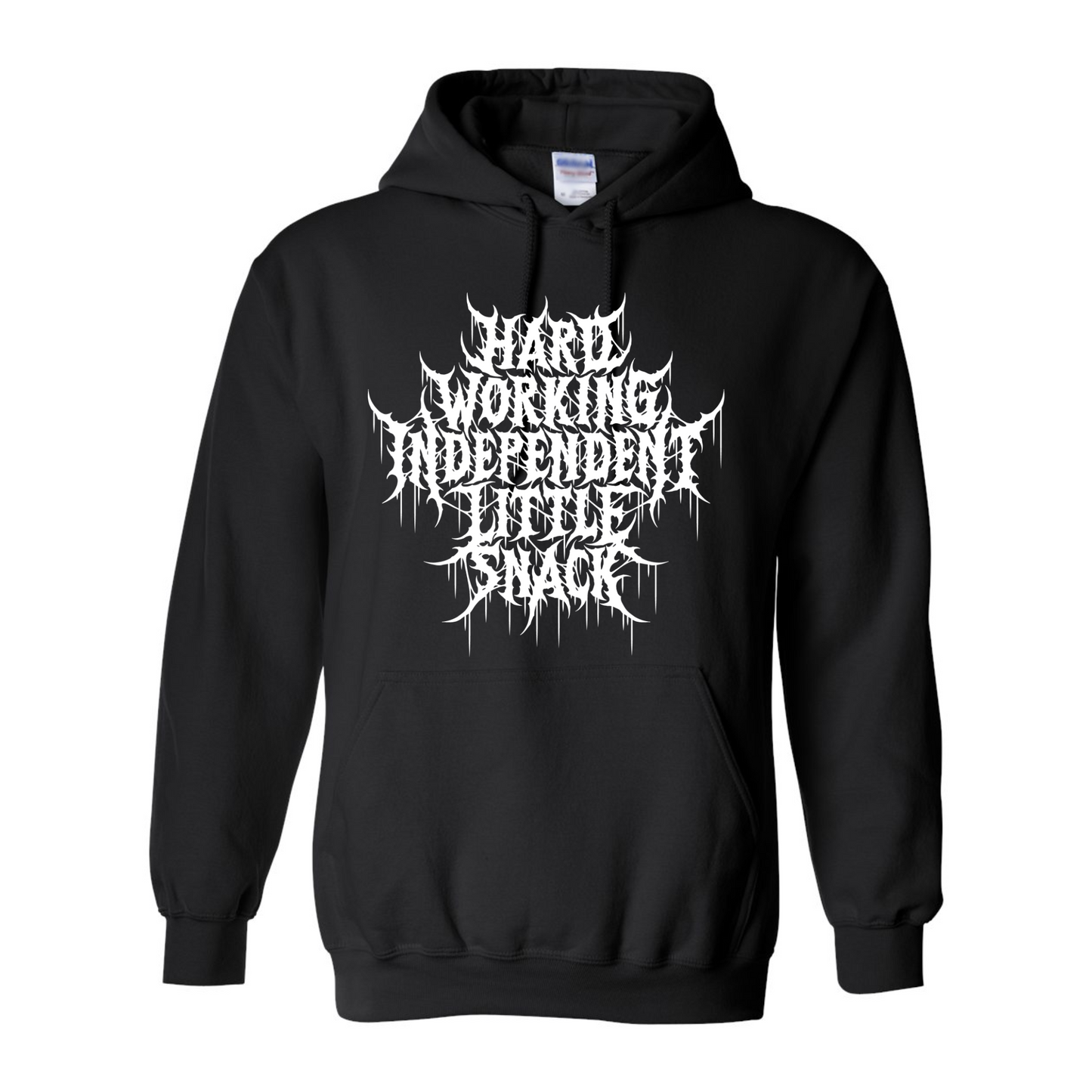 HARD-WORKING INDEPENDENT LITTLE SNACK HARDCORE HOODIE