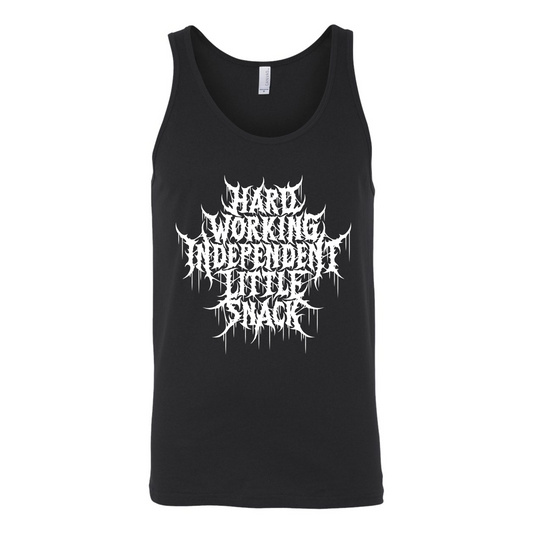 HARD-WORKING INDEPENDENT LITTLE SNACK HARDCORE UNISEX TANK