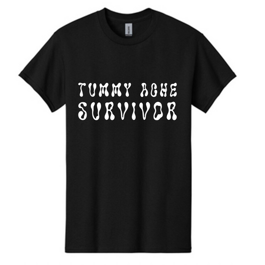 WAVY TUMMY ACHE SURVIVOR T-SHIRT