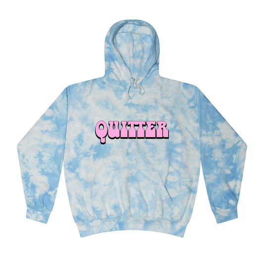 TIE DYE QUITTER HOODIE